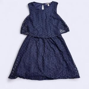 Speechless Navy Blue Holiday Mini Dress, Size Small, Excellent Condition!